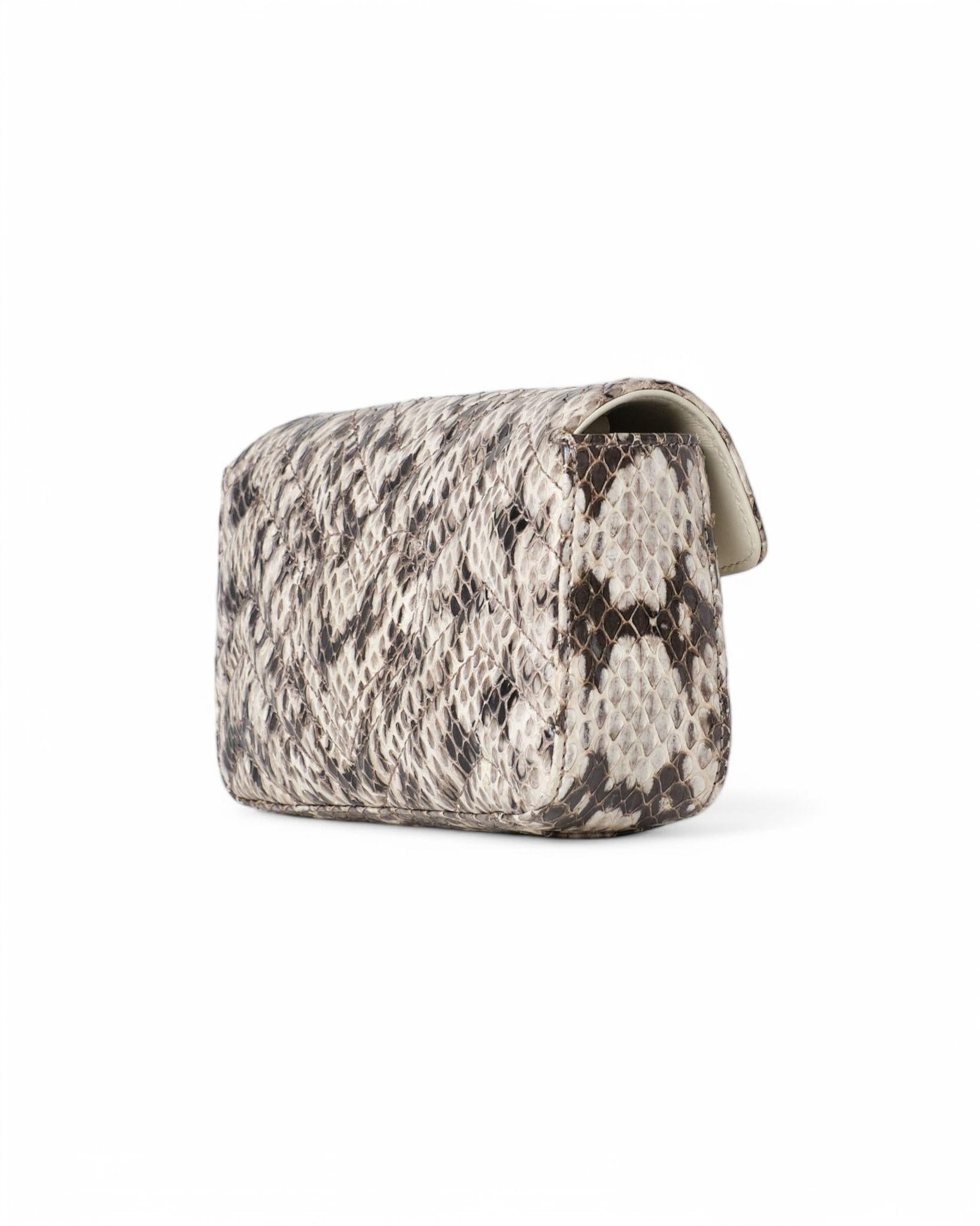 Gucci Mini Marmont 16 GG Pitone Bianca in vendita 6