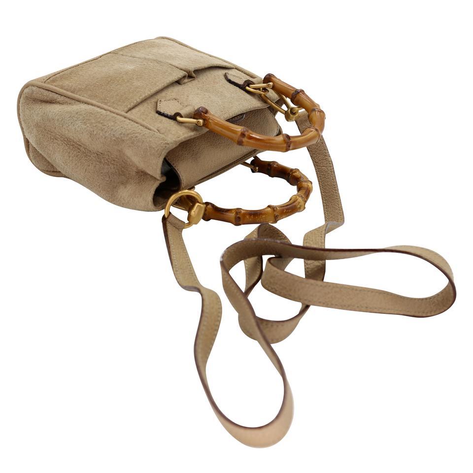 Gucci Mini bolso cruzado de ante micro bambú GG-B0509P-0004 en venta 2