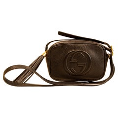 Vintage Gucci Mini Soho Crossbody Bag in Black Leather