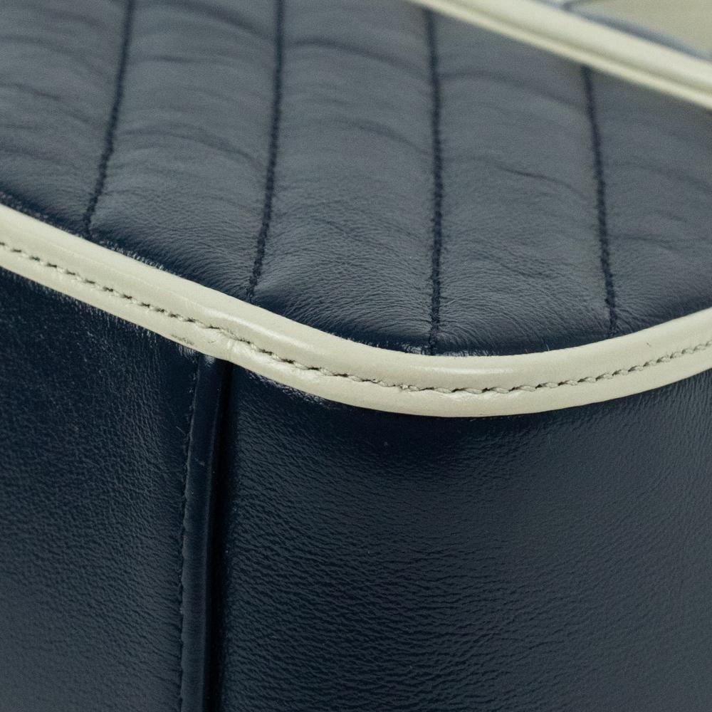 Gucci, Mini Top Handle Marmont in blue leather 7