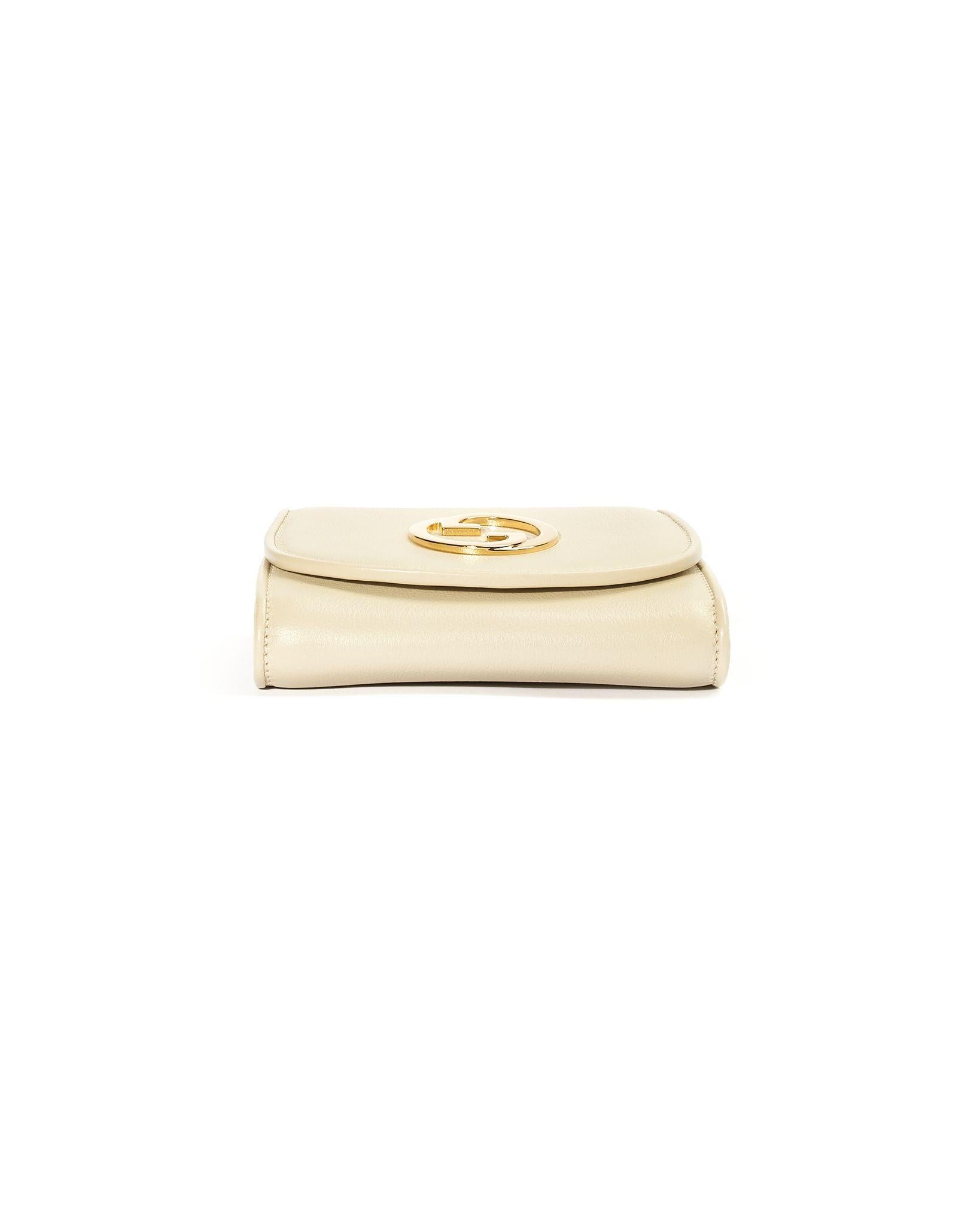 Gucci Mini Wallet Blondie Chain Bianco in vendita 2