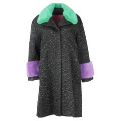 Gucci Mink Fur Trimmed Quilted Shell Coat It 46 Uk 14