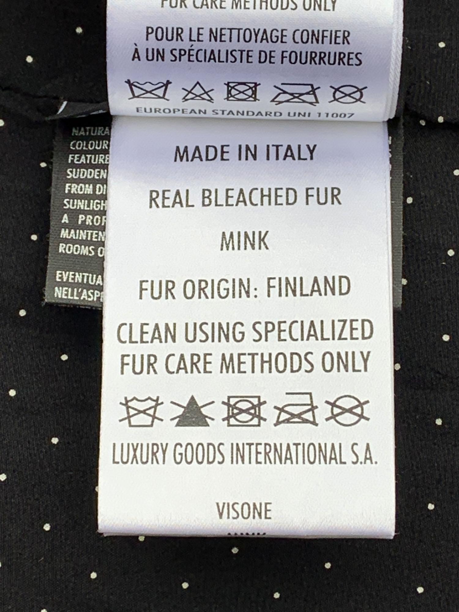 Gucci Mink Goat Fox Fur Long Coat Italian 38 For Sale 5