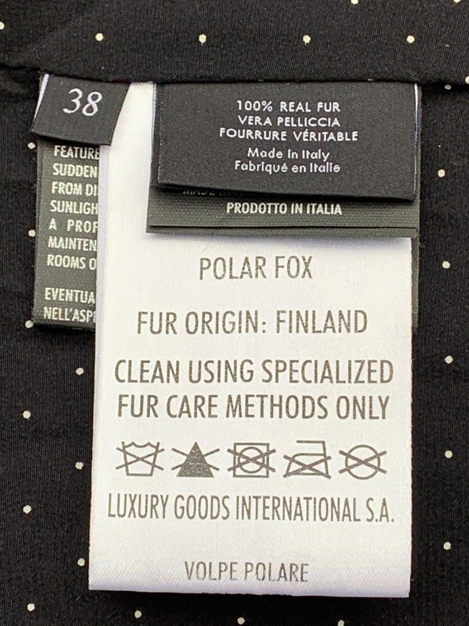 Gucci Mink Goat Fox Fur Long Coat Italian 38 For Sale 3