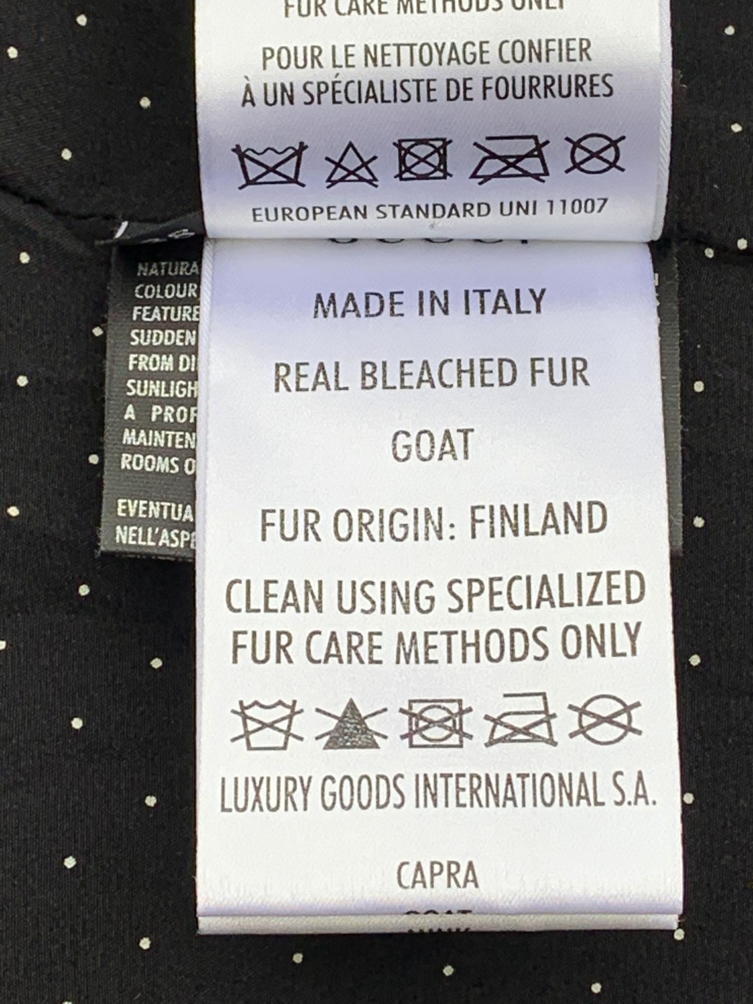 Gucci Mink Goat Fox Fur Long Coat Italian 38 For Sale 4