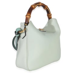 Gucci Mint Green Calfskin Bamboo Small Diana Shoulder Bag