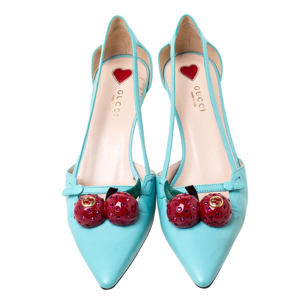 gucci cherry pumps