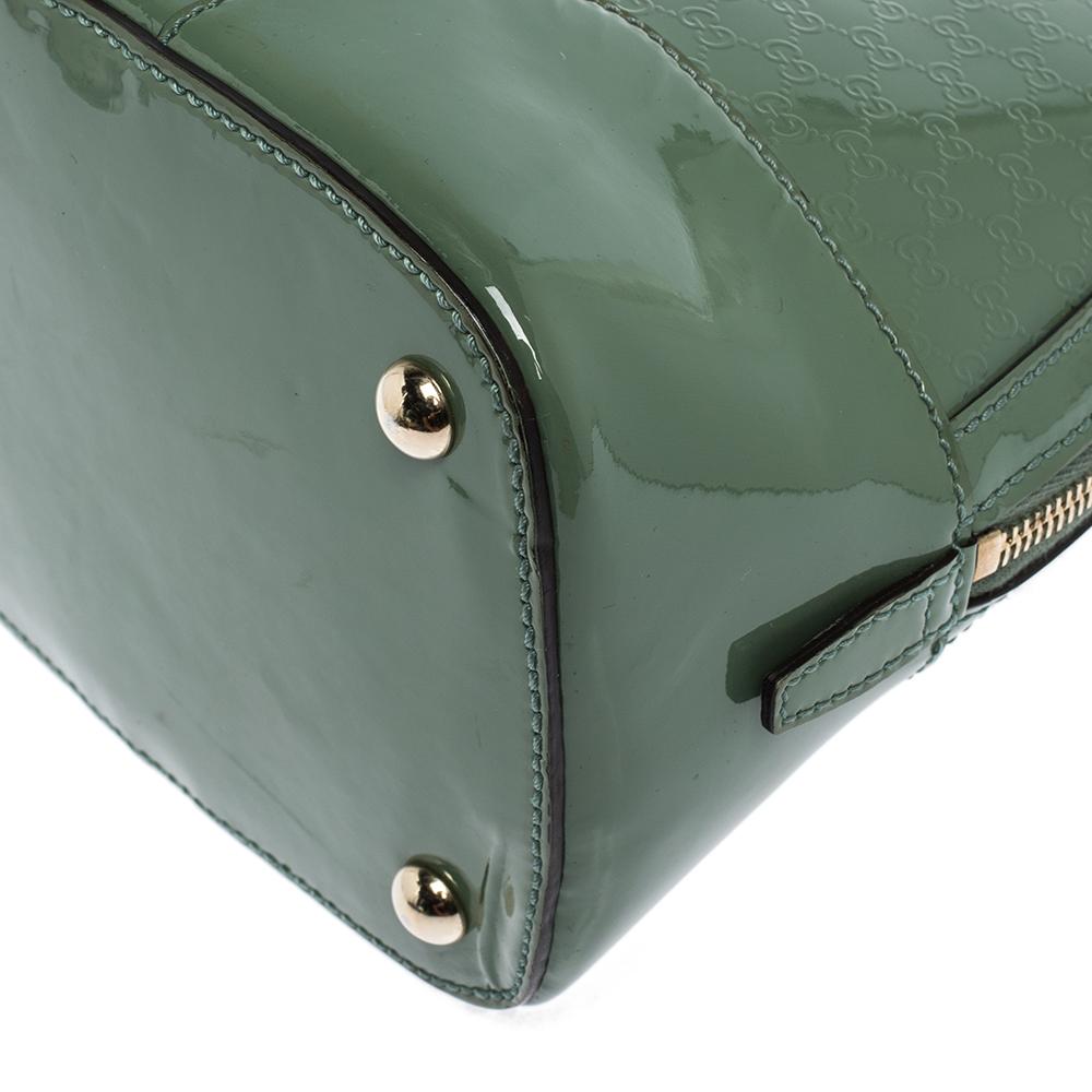 Gucci Mint Green Microguccissima Patent Leather Nice Satchel 4