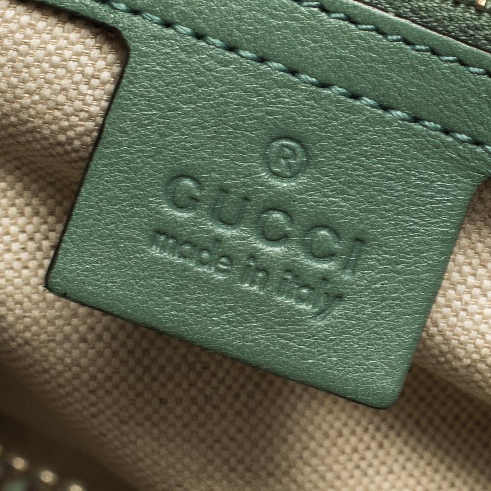 Gucci Mint Green Microguccissima Patent Leather Nice Satchel 1