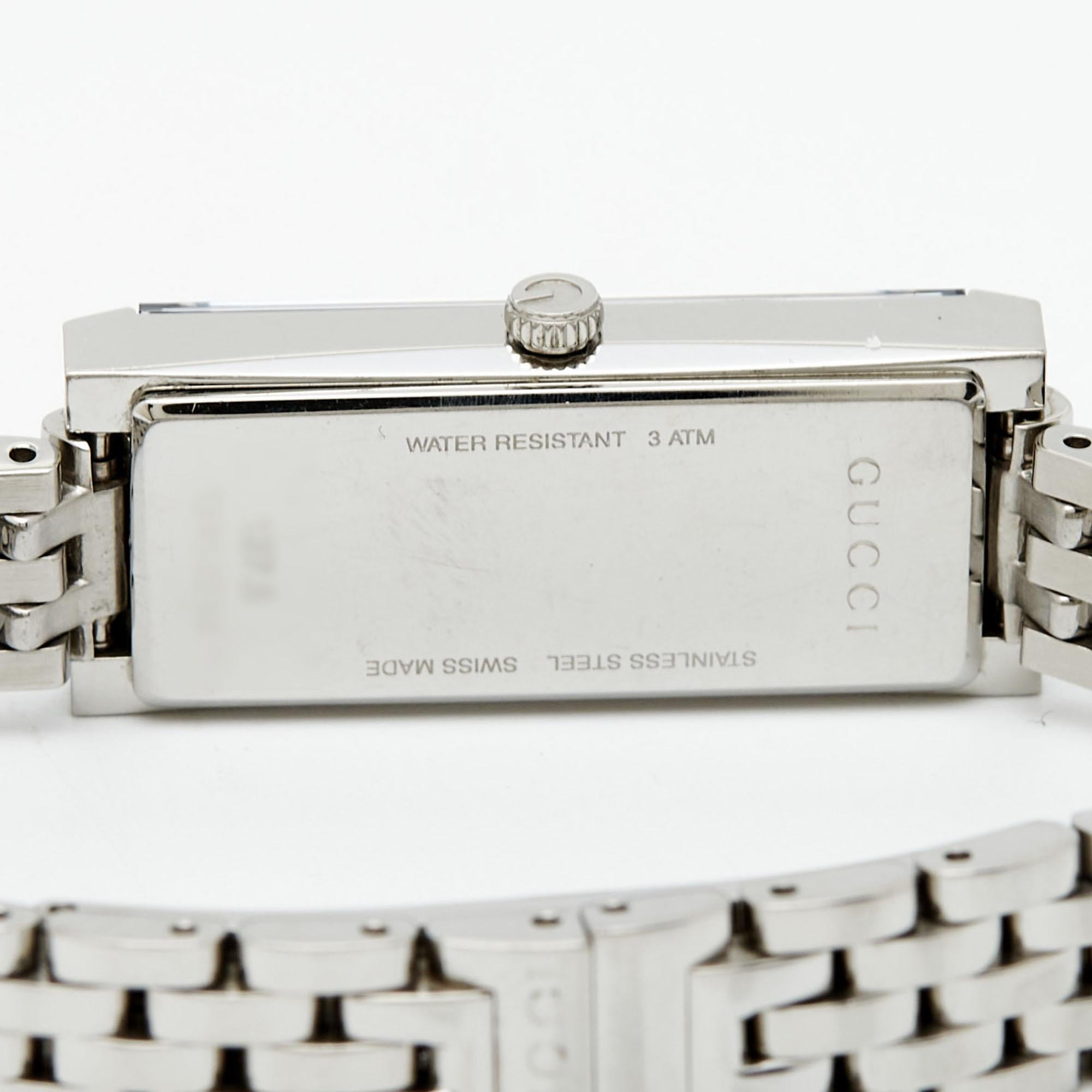 Gucci Mirror Brown Stainless Steel G-Frame YA127501 Women's Wristwatch 14 mm 6