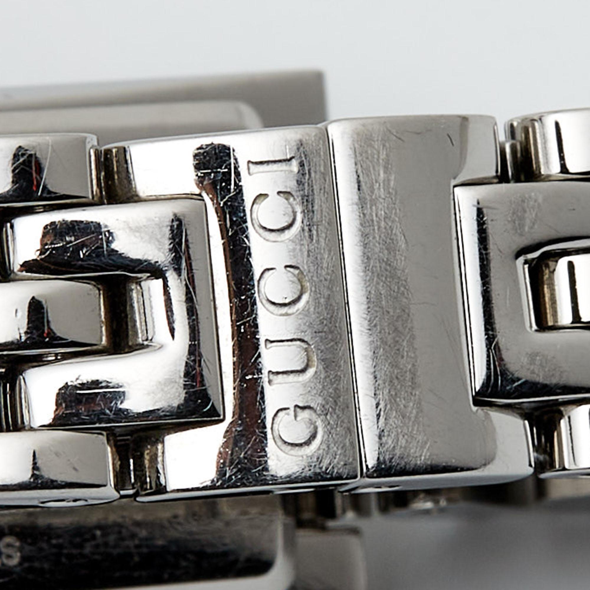 Gucci Montre-bracelet pour femme YA127501 en acier inoxydable Brown miroir 14 mm en vente 2