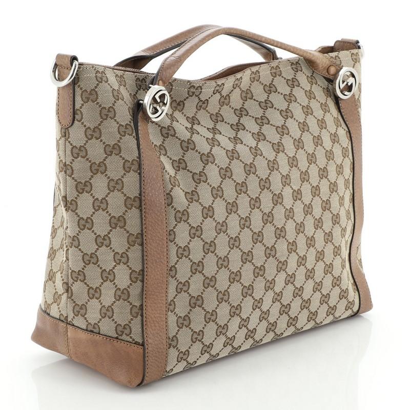 gucci rainbow gg canvas large tote