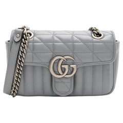 Gucci Mixed Matelasse Leather GG Marmont Aria Small Flap Bag