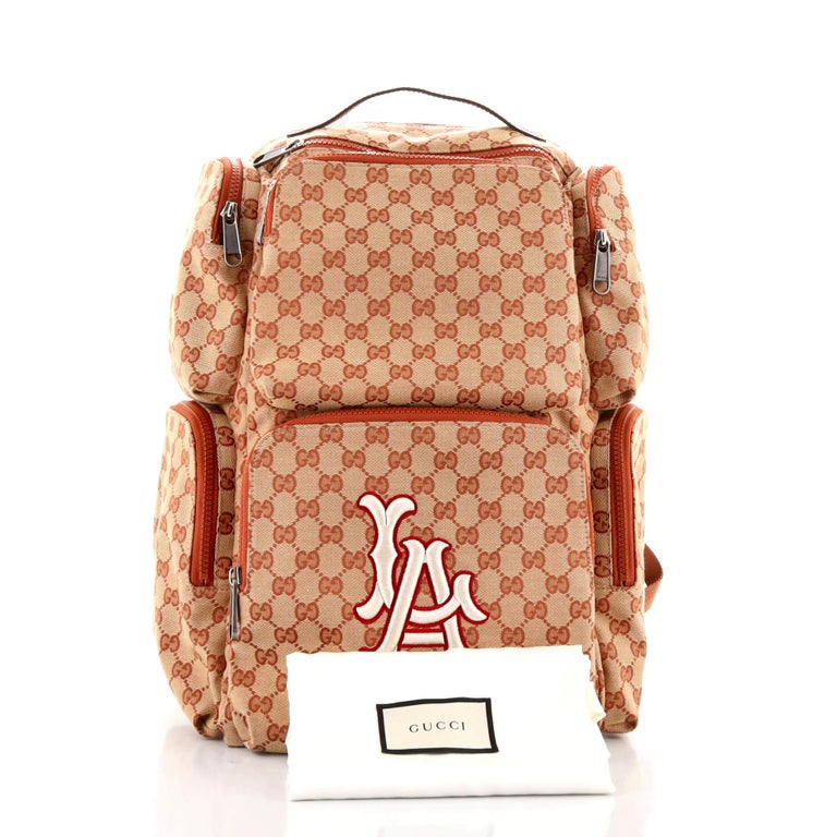Gucci MLB Front Pocket Backpack GG Canvas with Applique Large at 1stDibs |  gucci mlb backpack, front pocket canvas backpack, away front pocket backpack