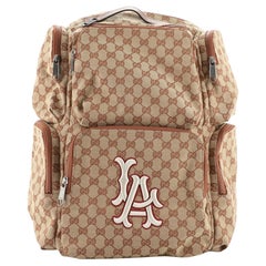 Gucci MLB Front Pocket Backpack GG Canvas with Applique Large