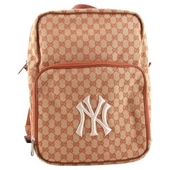 Gucci MLB Front Pocket Backpack GG Canvas with Applique Medium