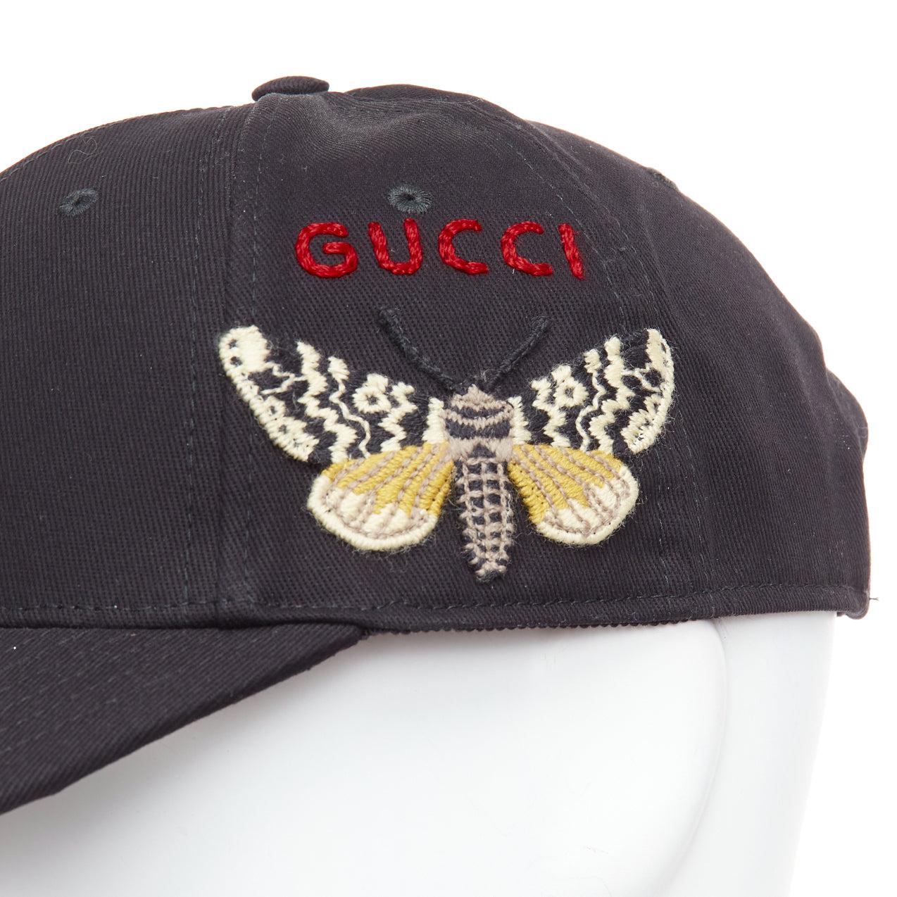 GUCCI MLB NY YANKEE red logo butterfly black white cotton cap 57-61cm
Reference: MECG/A00142
Brand: Gucci
Designer: Alessandro Michele
Collection: MLB
Material: Cotton
Color: Black, Multicolour
Pattern: Solid
Closure: Belt
Lining: Black Fabric
Extra