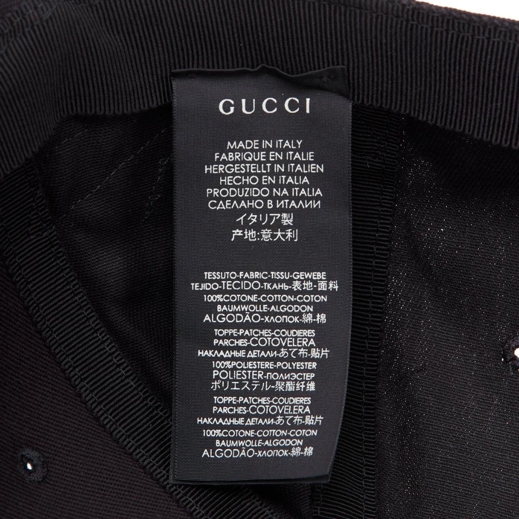 GUCCI MLB NY YANKEE red logo butterfly black white cotton cap 57-61cm 4