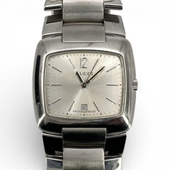 Gucci Model 8500M Stainless Steel Wristwatch with Silver Dial