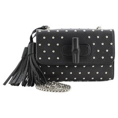 Gucci Model: Miss Bamboo Shoulder Bag Studded Leather Small