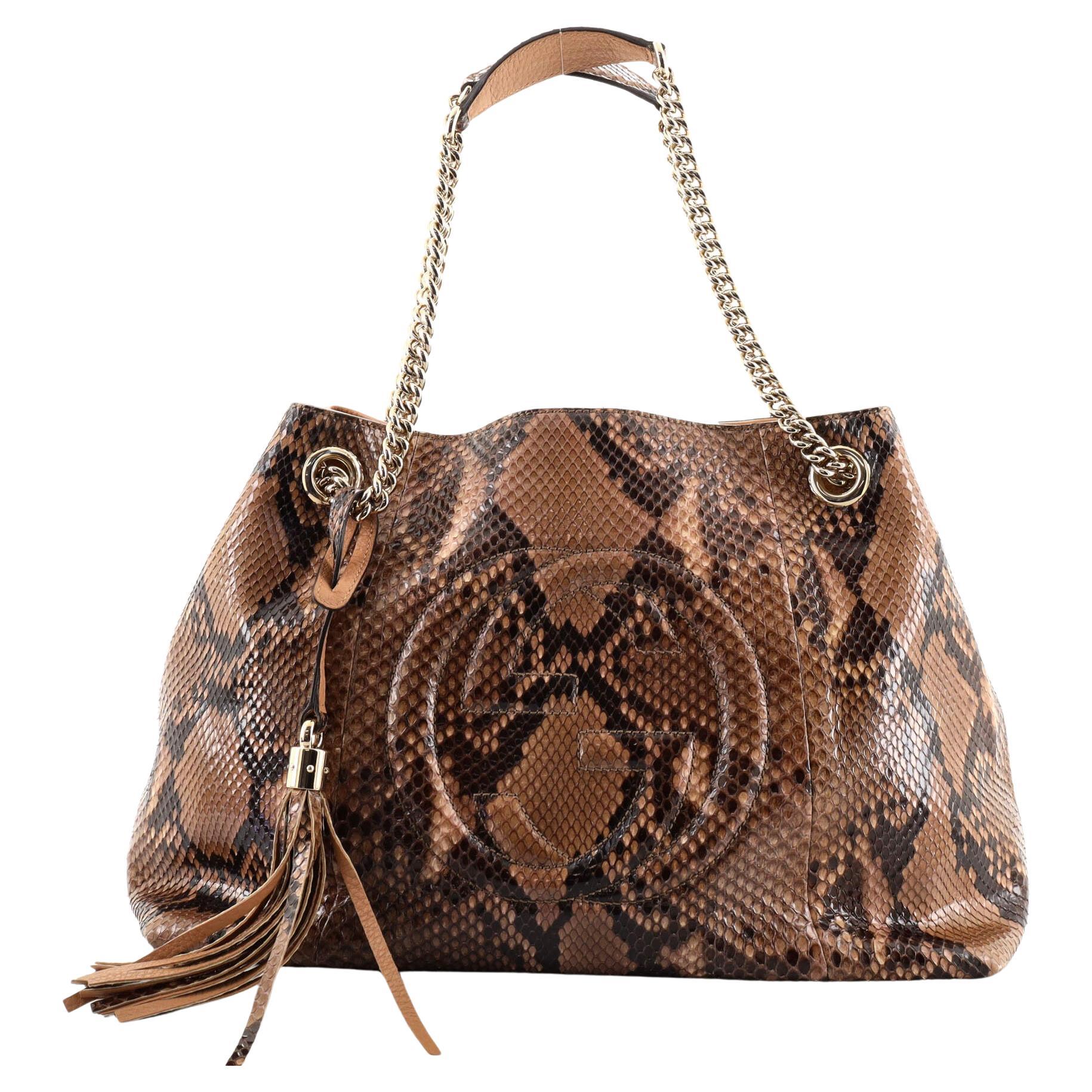 Gucci Model: Soho Chain Strap Shoulder Bag Python Medium