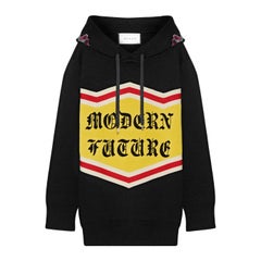 Gucci Modern Future Sequin Embellished Cotton Jacquard Knit Hoodie