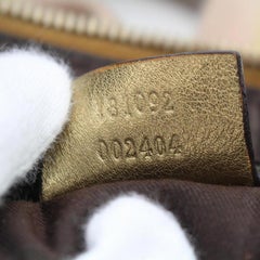 Gucci Monogram and Pink Crescent Half Moon Messenger 868892 Gold Canvas Cross Bo