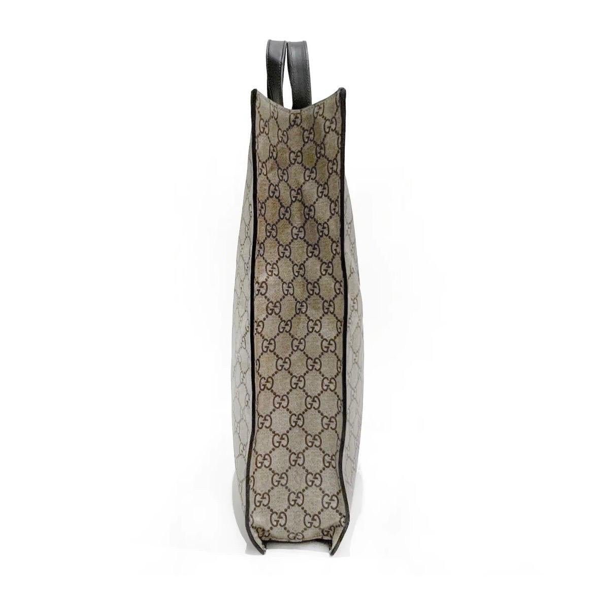 Marrone Borsa Gucci Monogram Angry Cat Tote (2017)