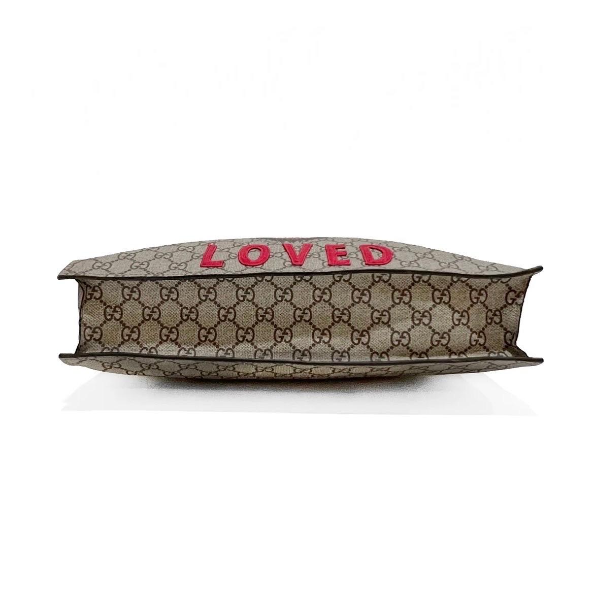 da uomo o donna Borsa Gucci Monogram Angry Cat Tote (2017)