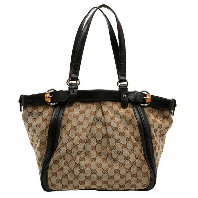 Gucci Sukey Large Monogram GG Canvas Hand Bag Tote 211943 added insert at  1stDibs