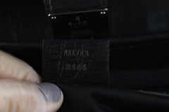 Gucci Monogram Bamboo Bullet 08gz0720 Black Coated Canvas Shoulder Bag