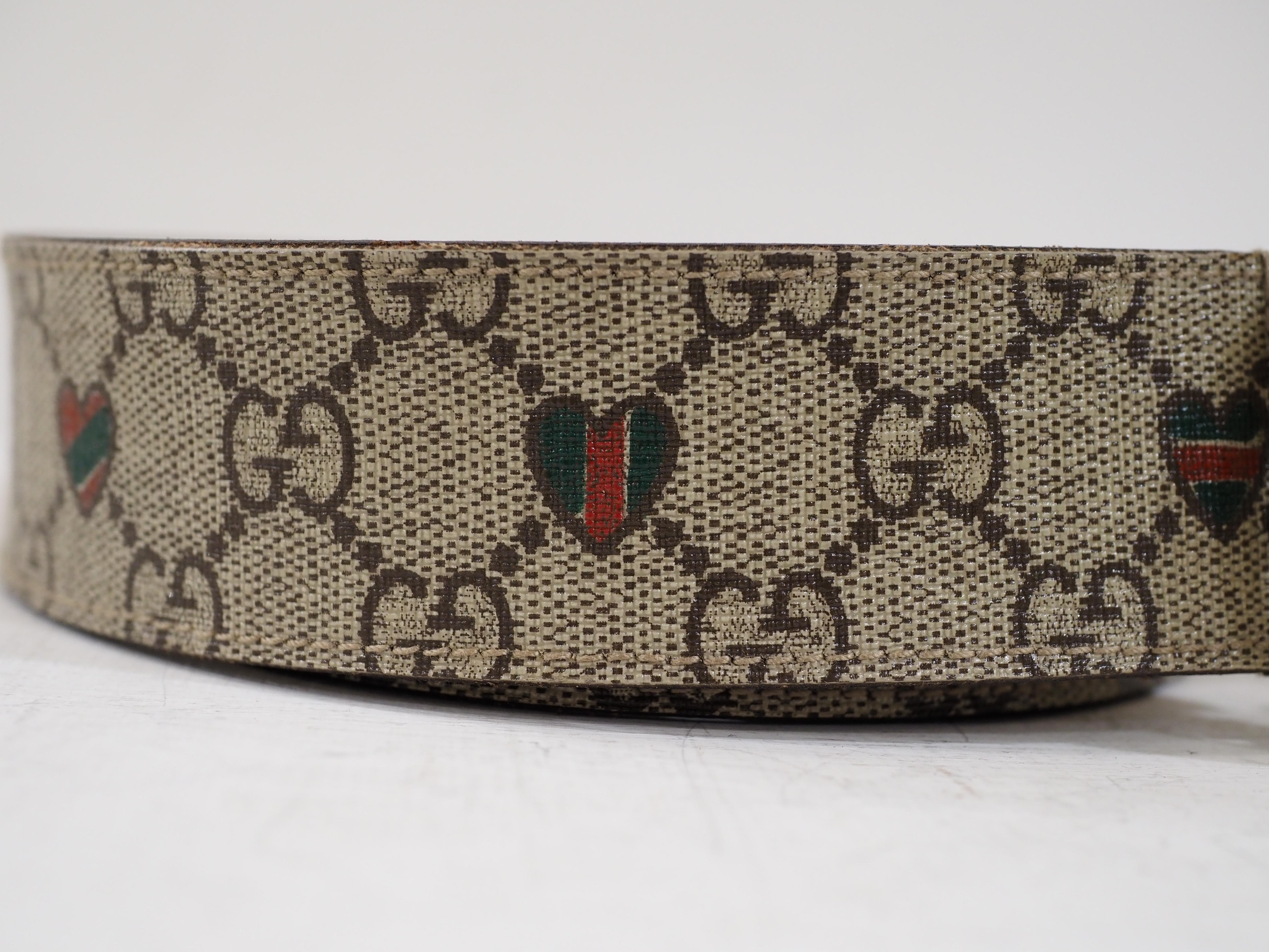 Gucci monogram belt
size 80 cm