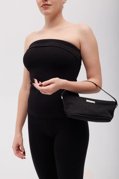 Gucci Monogram Black Boat Pochette Bag