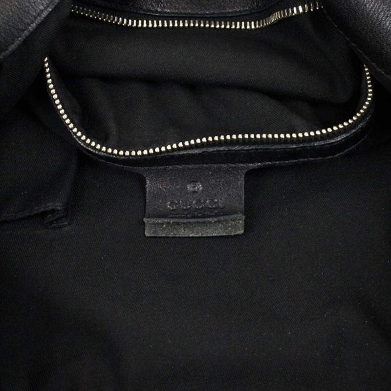 Gucci Monogram Black Canvas Indy Bag 4