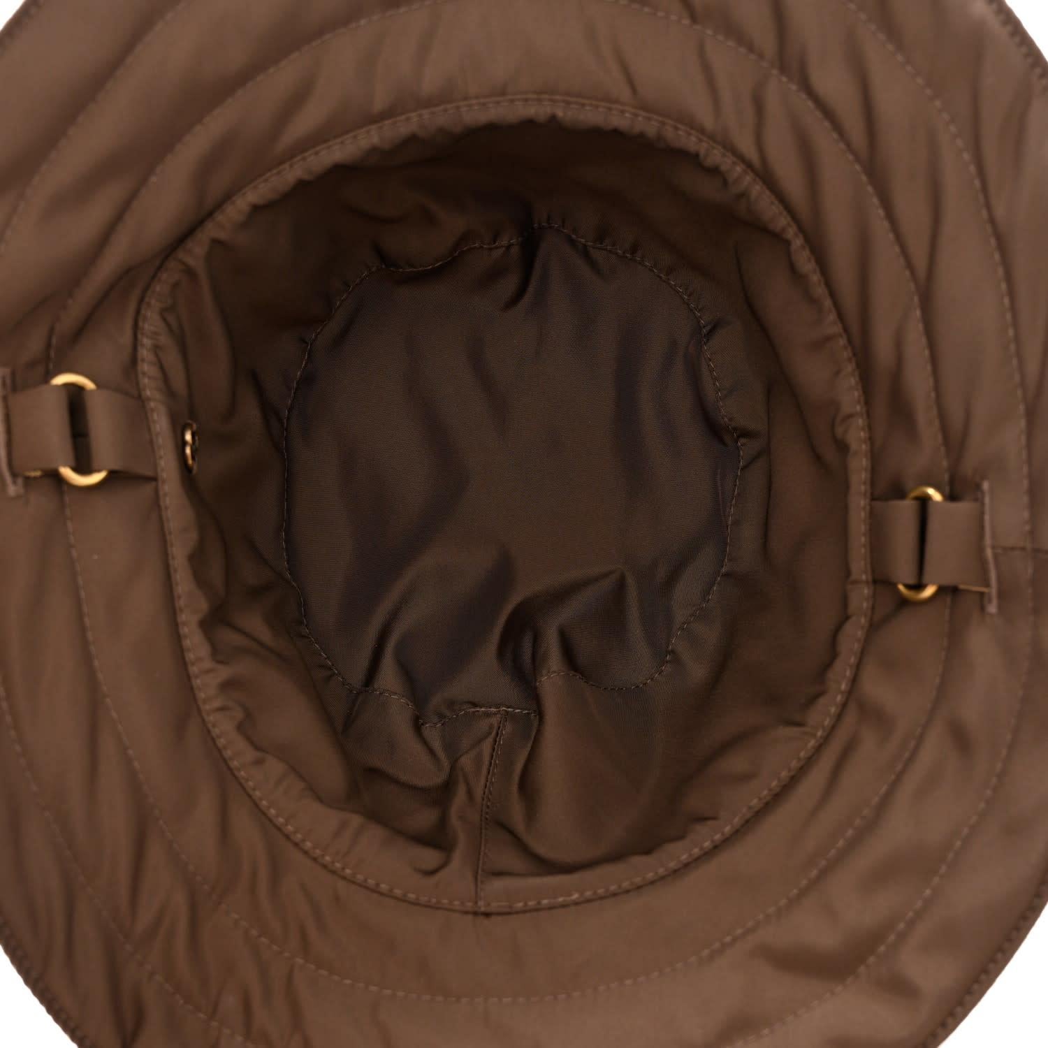 Gucci Monogram Brown Canvas Reversible Bucket Hat S For Sale 1