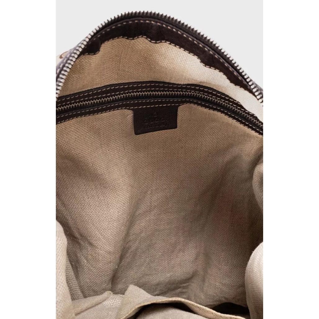 Sac hobo en toile et cuir Monogram de Gucci en vente 1