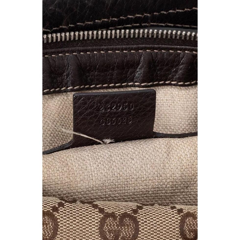 Sac hobo en toile et cuir Monogram de Gucci en vente 2