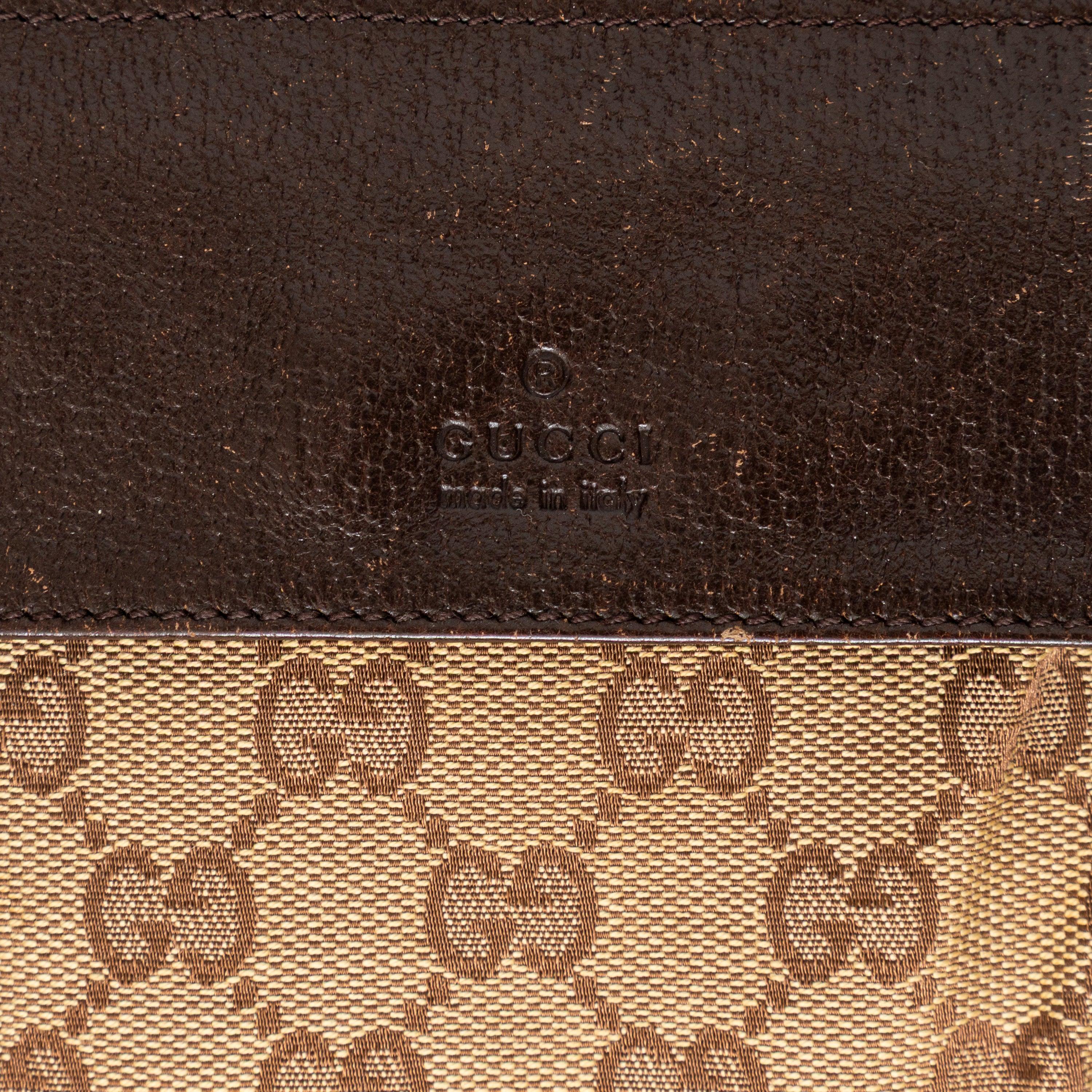 Gucci Monogram Canvas Belt Bag - '00s In Fair Condition For Sale In Milano, IT