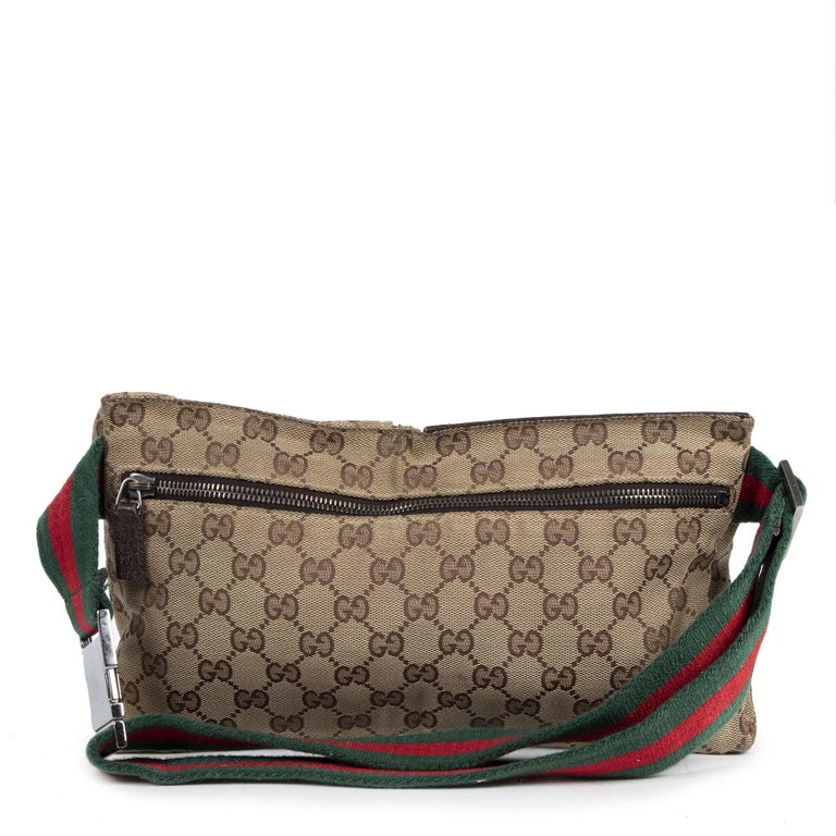 Gucci Monogram Canvas Belt Bag at 1stdibs