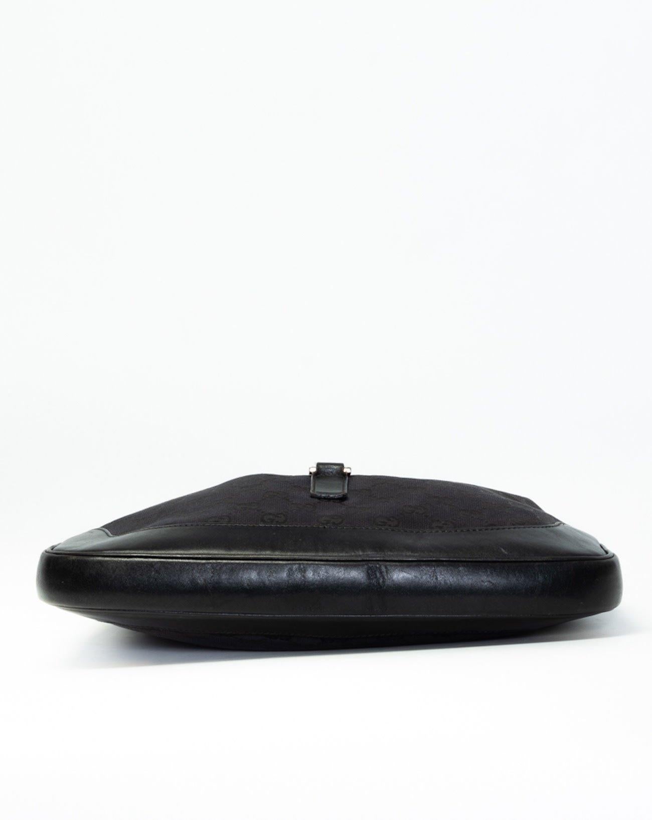 Gucci Monogram Canvas Black Jackie Hobo Bag 3