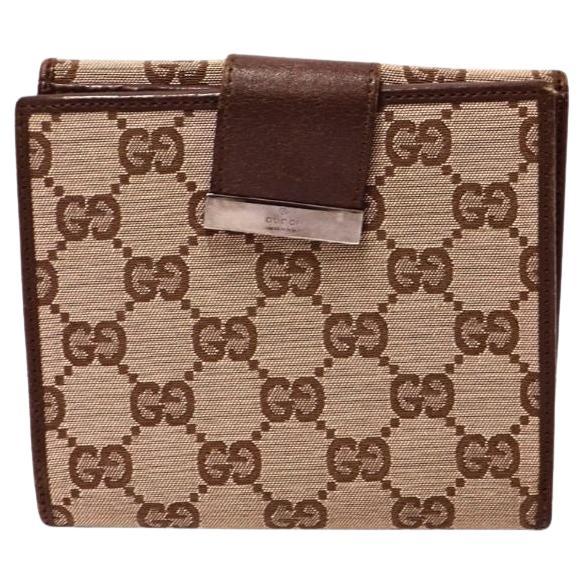 Gucci Monogram Canvas Brown Wallet
