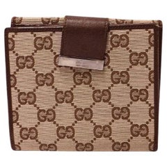 Gucci Monogram Canvas Brown Wallet