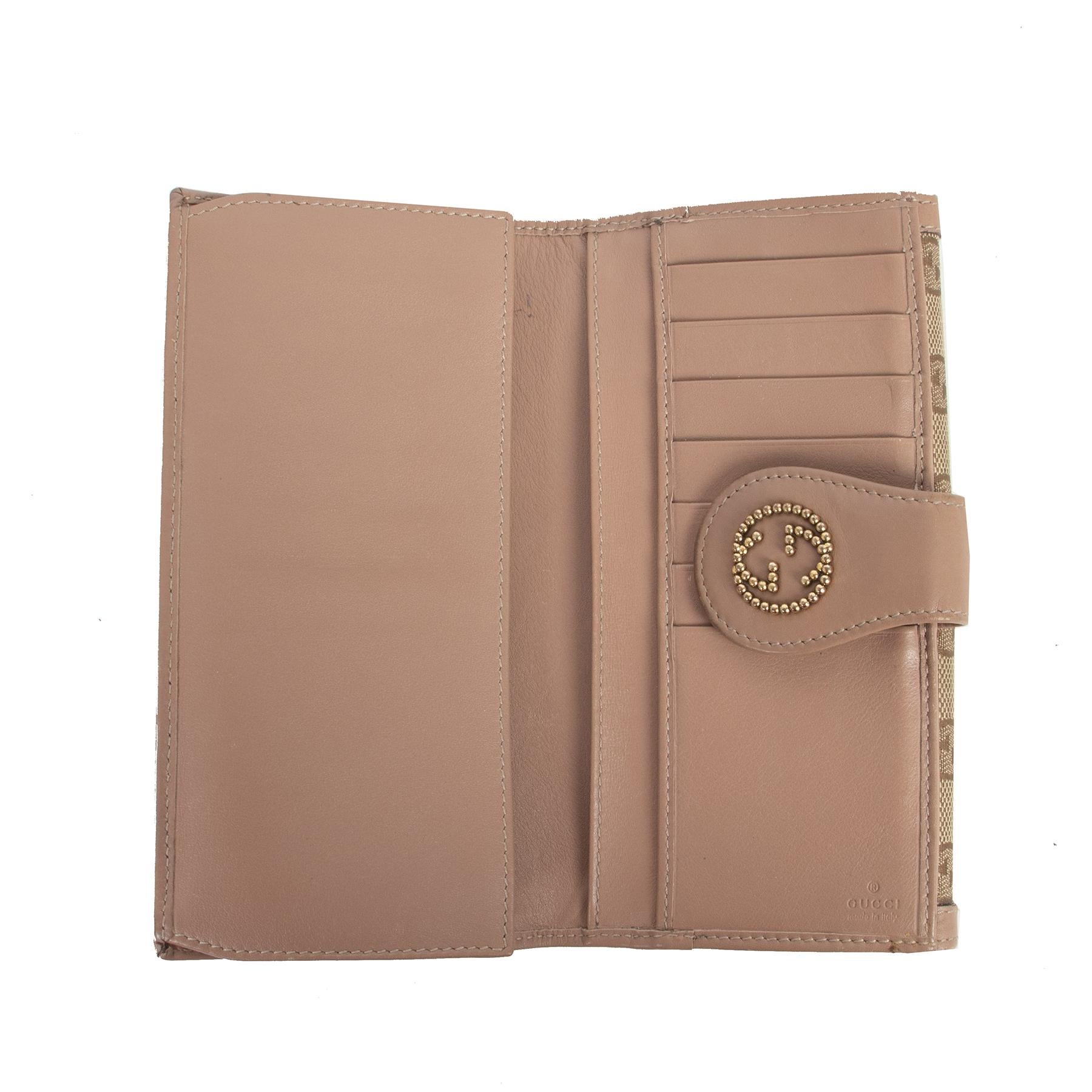 gucci dusty pink wallet