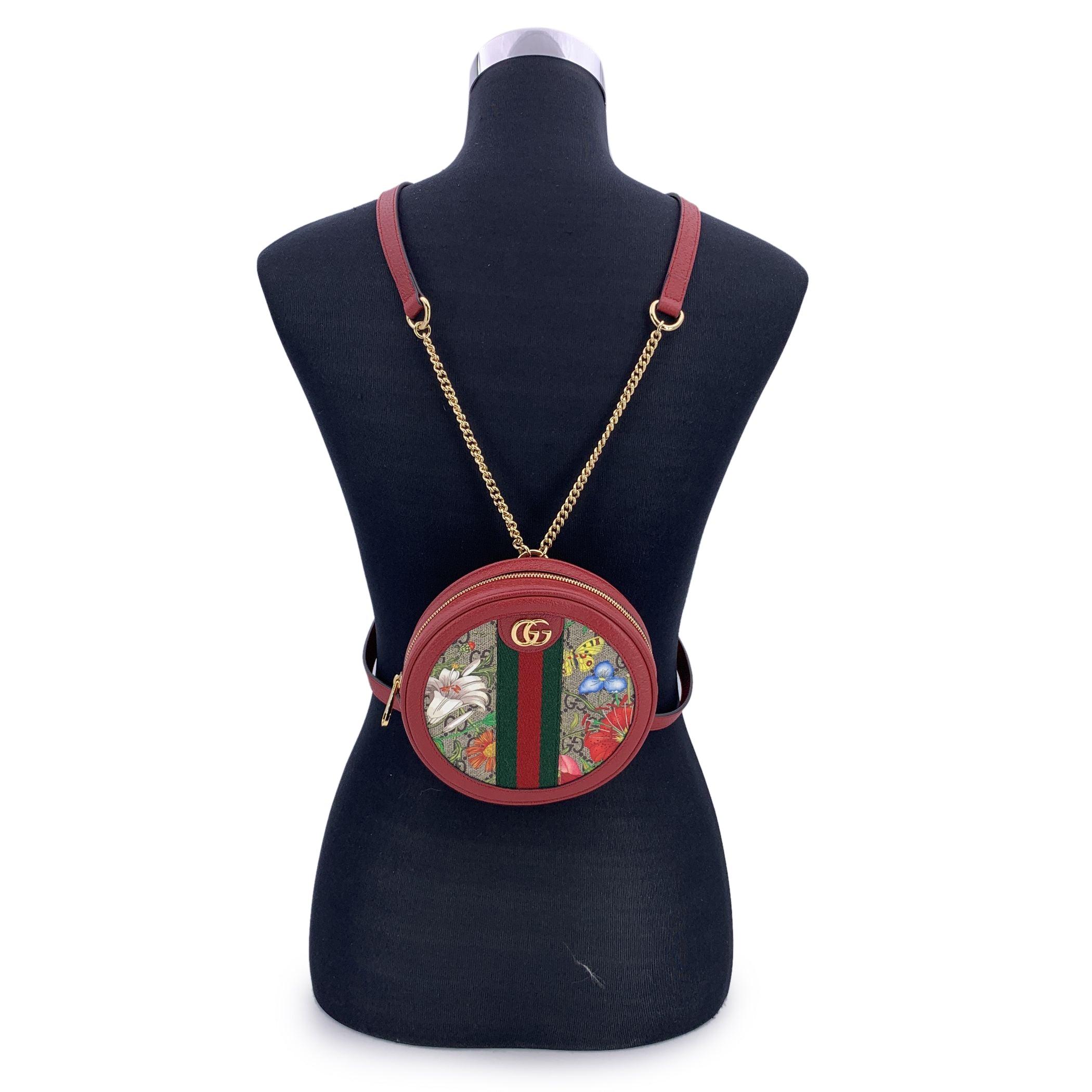 A celebration of Gucci's heritage in full bloom, the Small Flora Ophidia Round Shoulder Bag is where timeless monogram meets garden fantasy. Crafted in the iconic beige GG Supreme canvas and adorned with the archival Floral print, this piece brings