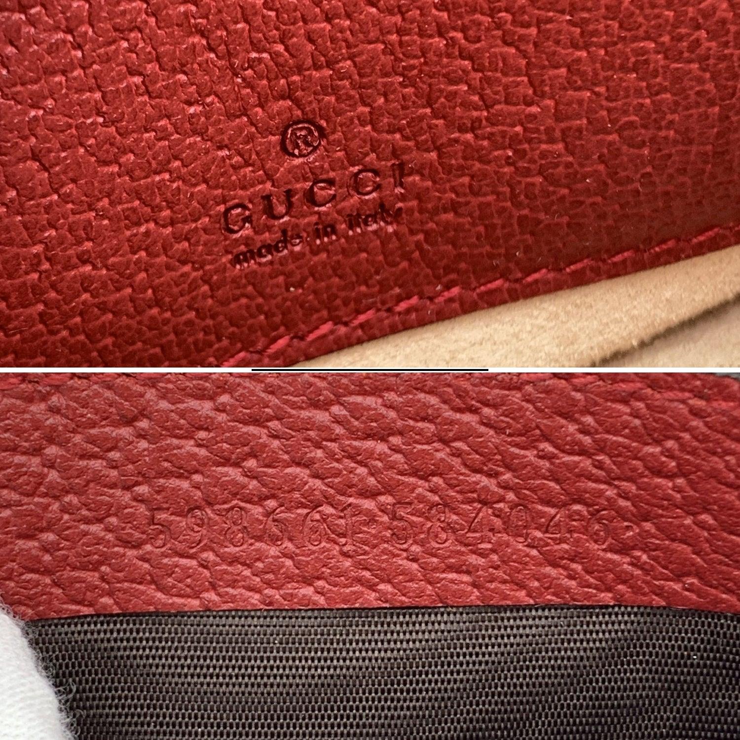 Gucci Monogram Canvas Flora Round Ophidia Mini Backpack Bag Red For Sale 1