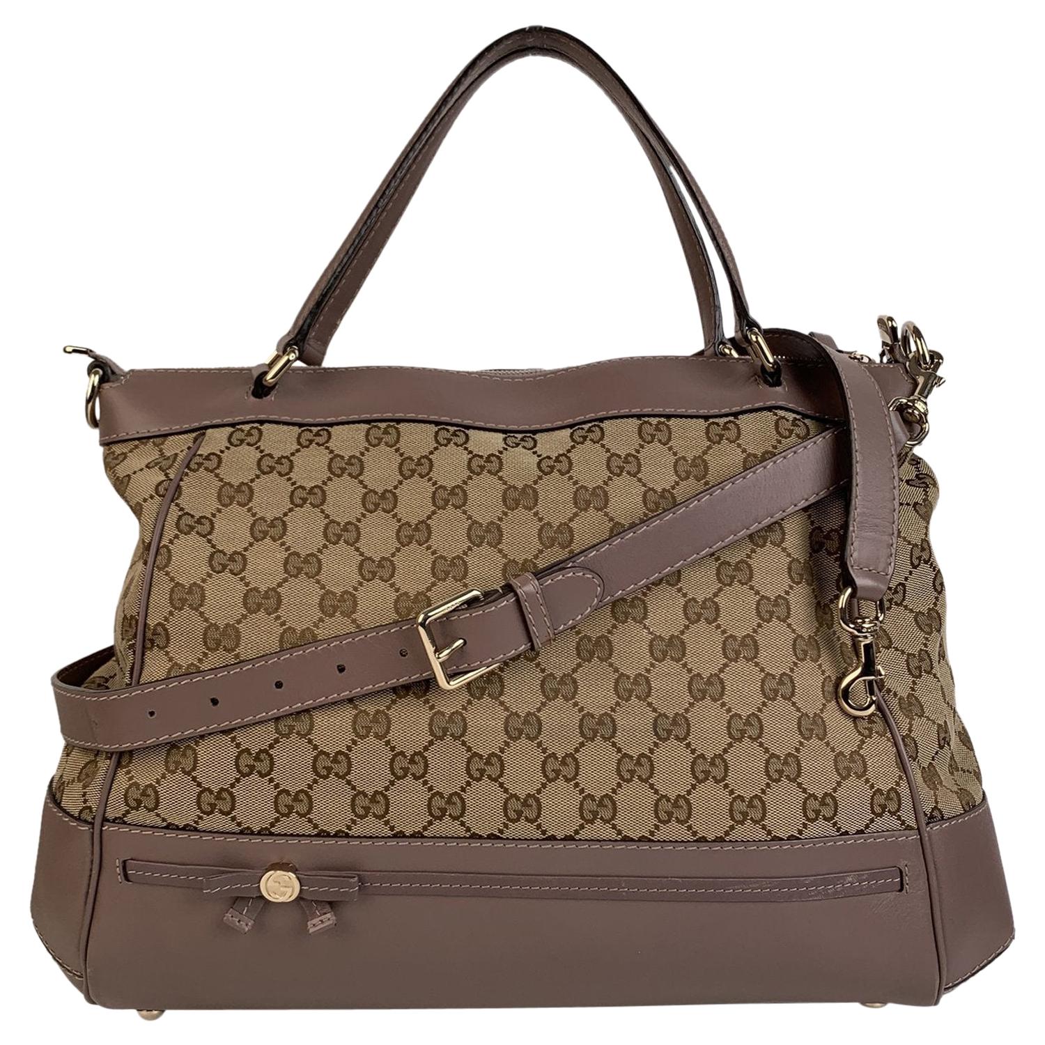 Gucci Monogram Canvas Large Mayfair Tote Bag with Strap