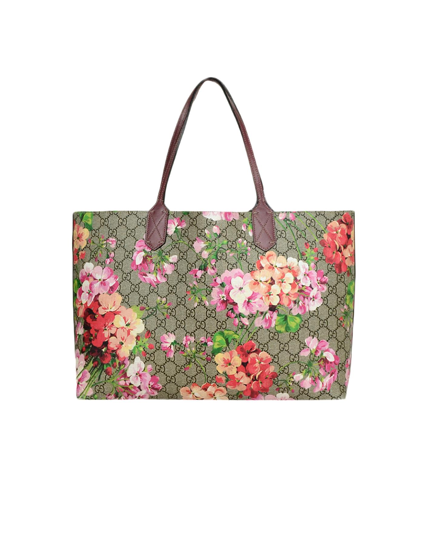gucci blooms reversible tote