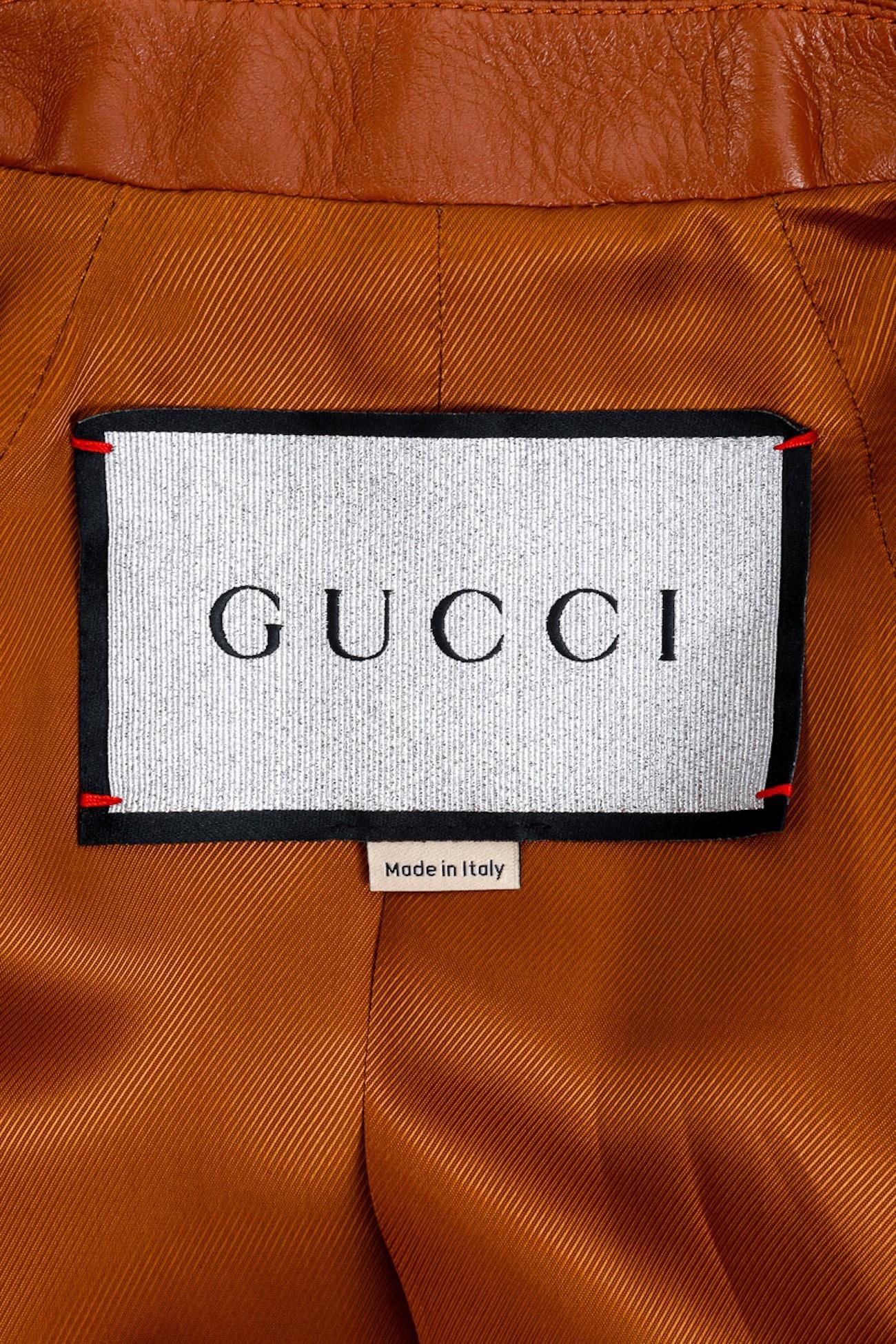 Women's Gucci Monogram Canvas & Leather GG Hourglass Jacket (US 8-10) For Sale
