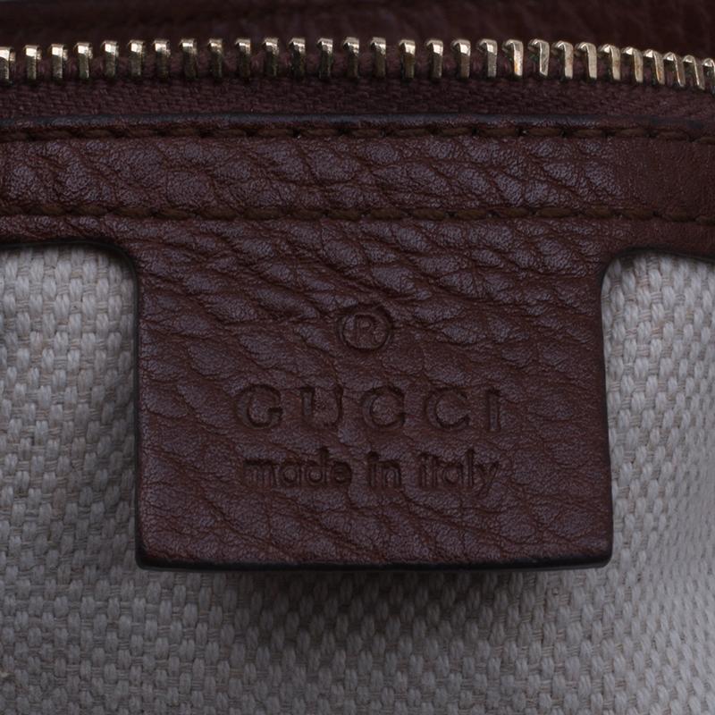 Gucci Monogram Canvas Medium Jackie Hobo Shoulder Bag 5