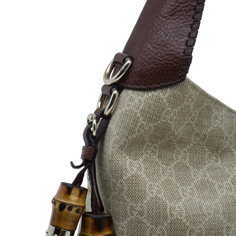 Women's Gucci Monogram Canvas Medium Jackie Hobo Shoulder Bag